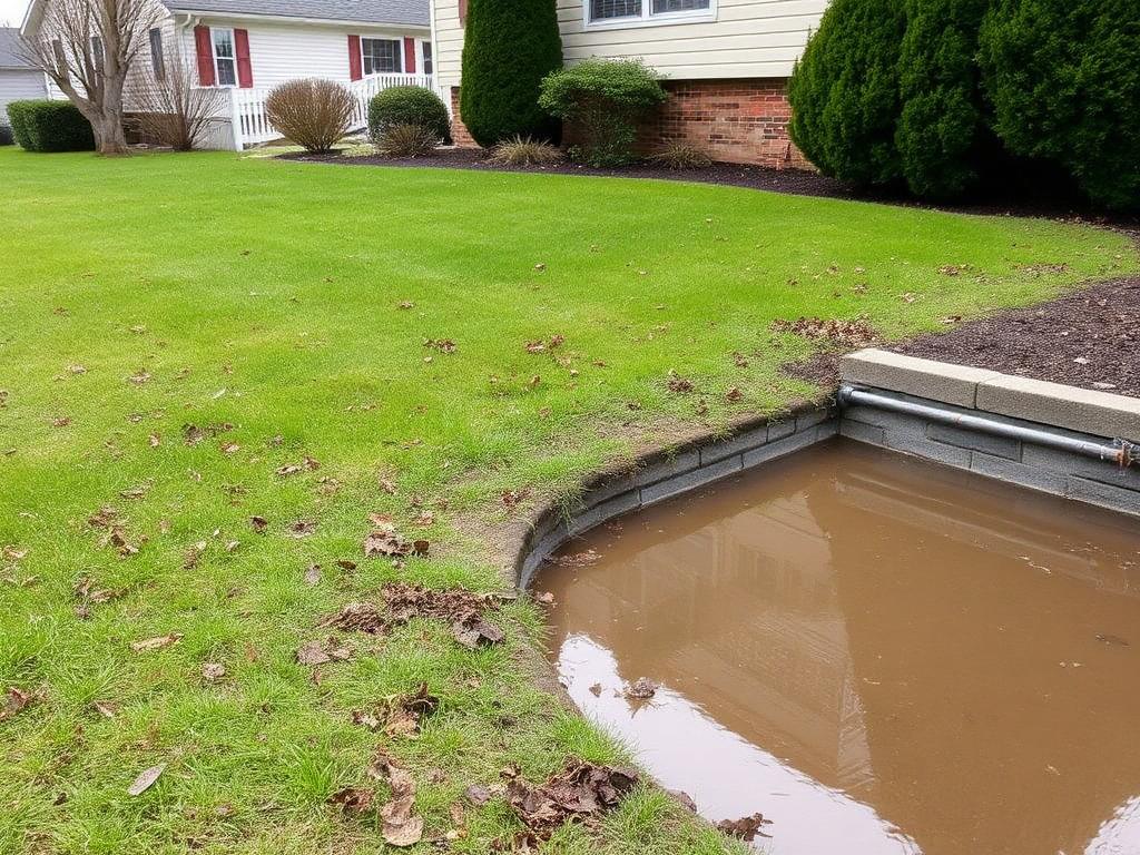 Yard Regrade & Dirt Work — Before